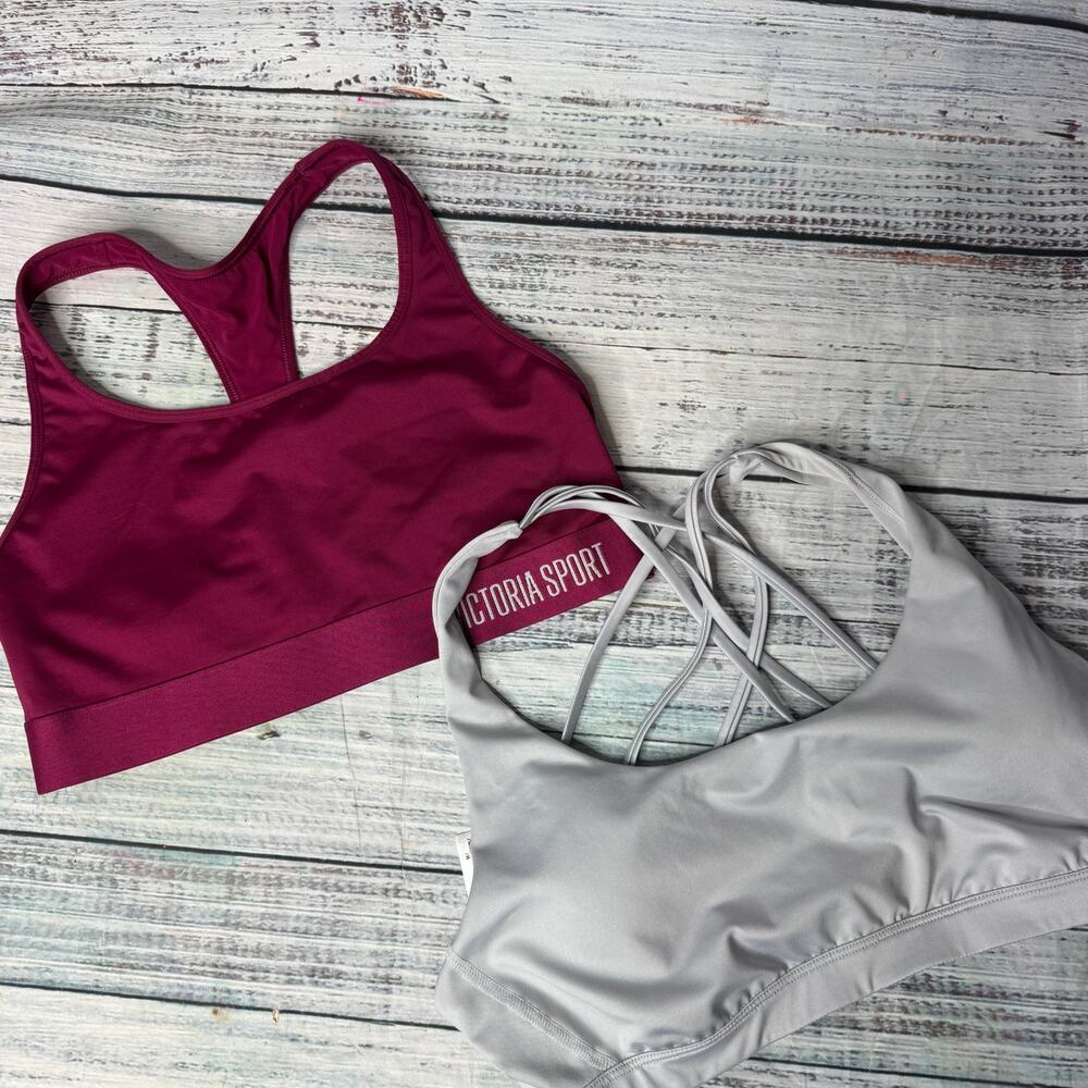 Victorias Secret Sports Bra 2PC Bundle Womens Med